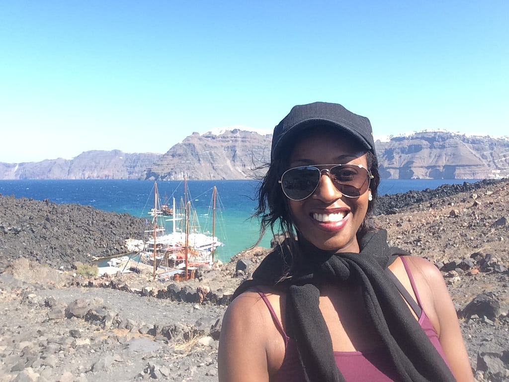Lena in Santorini