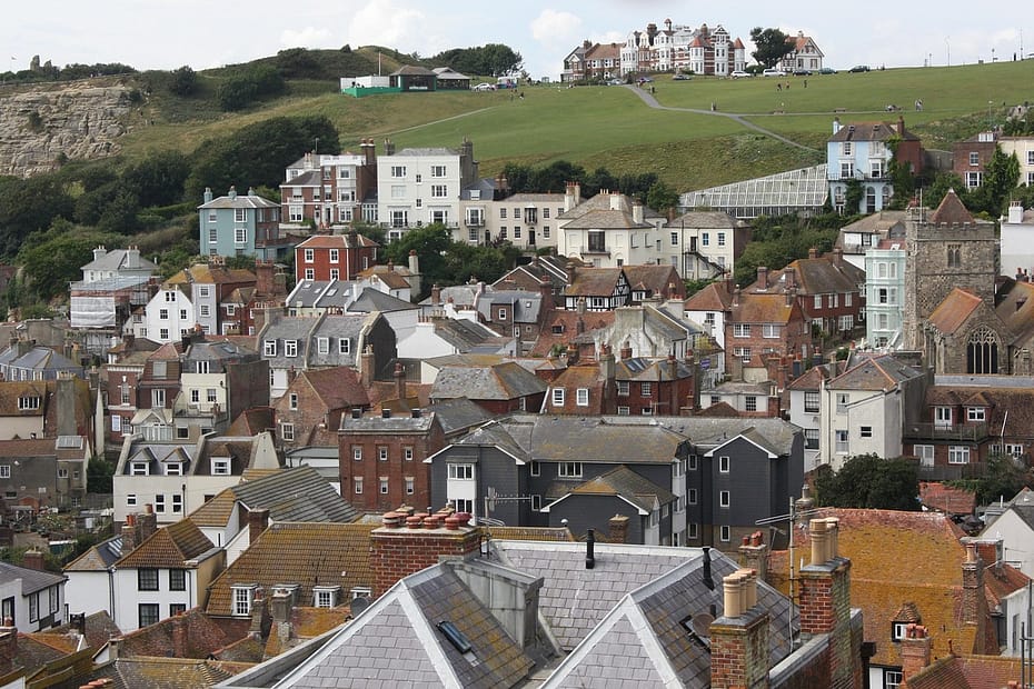 hastings, uk, houses, castle, medieval, architecture, building, roofs, landmark, hastings, hastings, hastings, hastings, hastings
